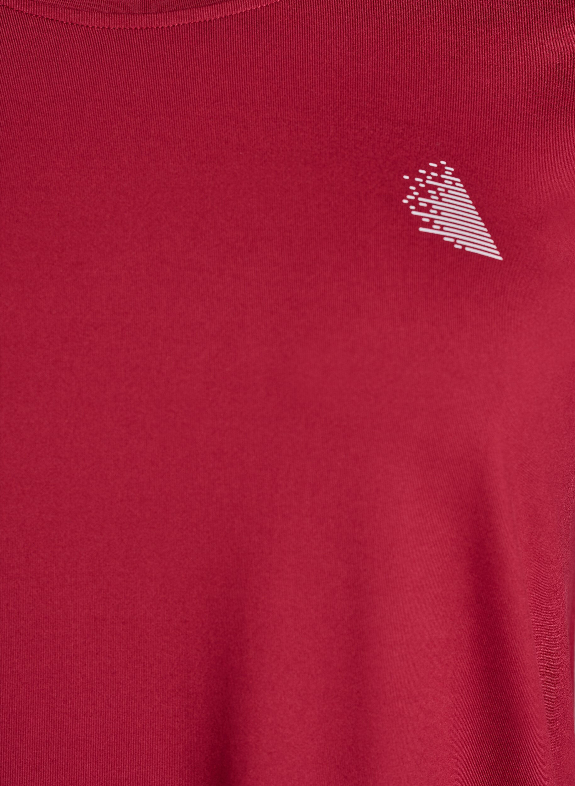 Zizzi Bluzka treningowa z rekawami 3/4, Czerwony, Packshot image number 2