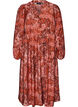 Wiskozowa sukienka midi we wz&oacute;r paisley, Pomarańczowy, Packshot image number 0