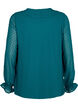 Bluzka z marszczeniami i faktura w kropki, Shaded Spruce, Packshot image number 1