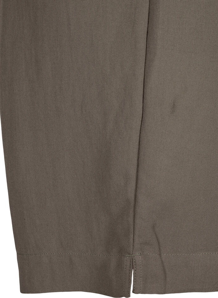 Luzne szorty z wiskozy, Chocolate Chip, Packshot image number 3