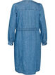 Sukienka z denimu z dekoltem w ksztalcie litery V i pasem do wiazania, Niebieskie, Packshot image number 1