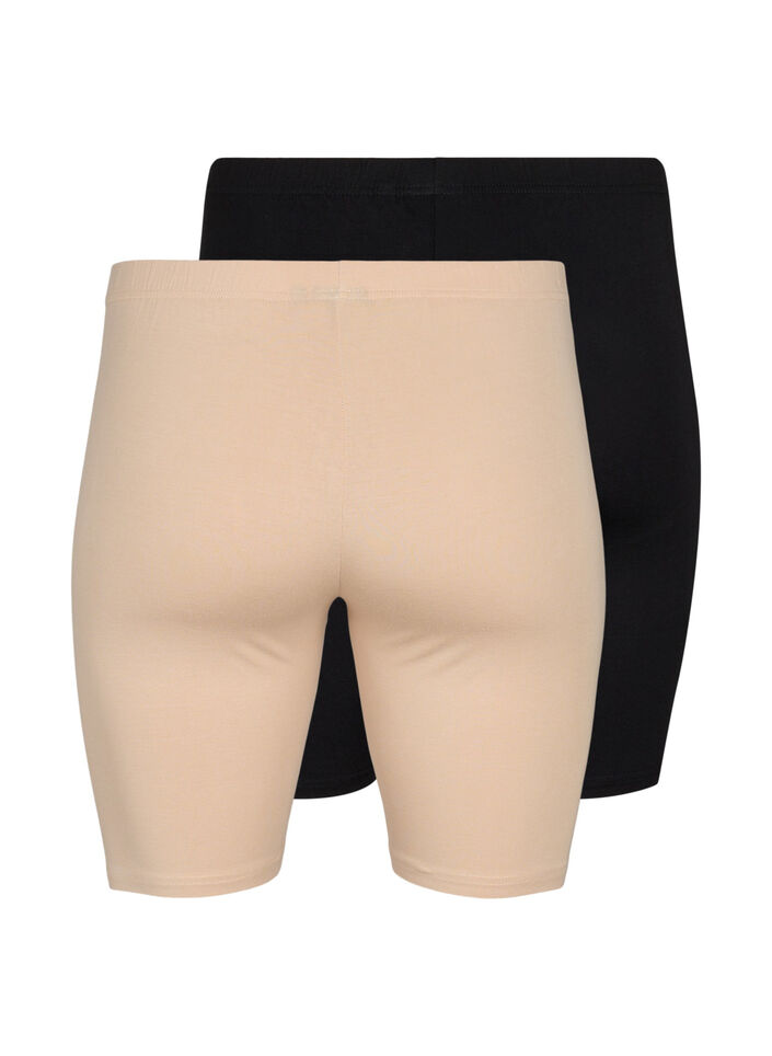  Wiskozowe szorty rowerowe 2-pack, Beżowy, Packshot image number 1