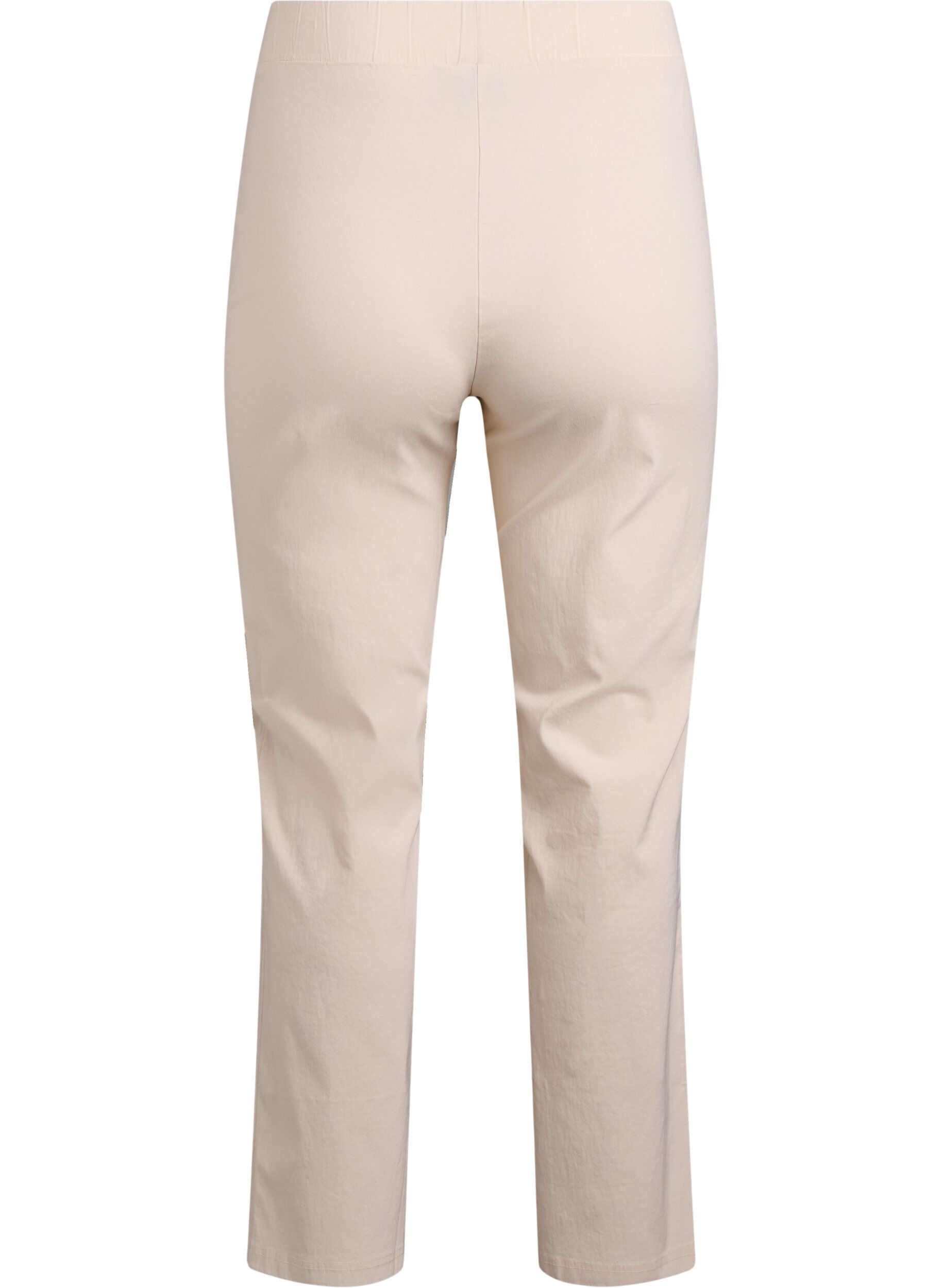 Zizzi Stretchy pants in viscose, Beige, Packshot image number 1