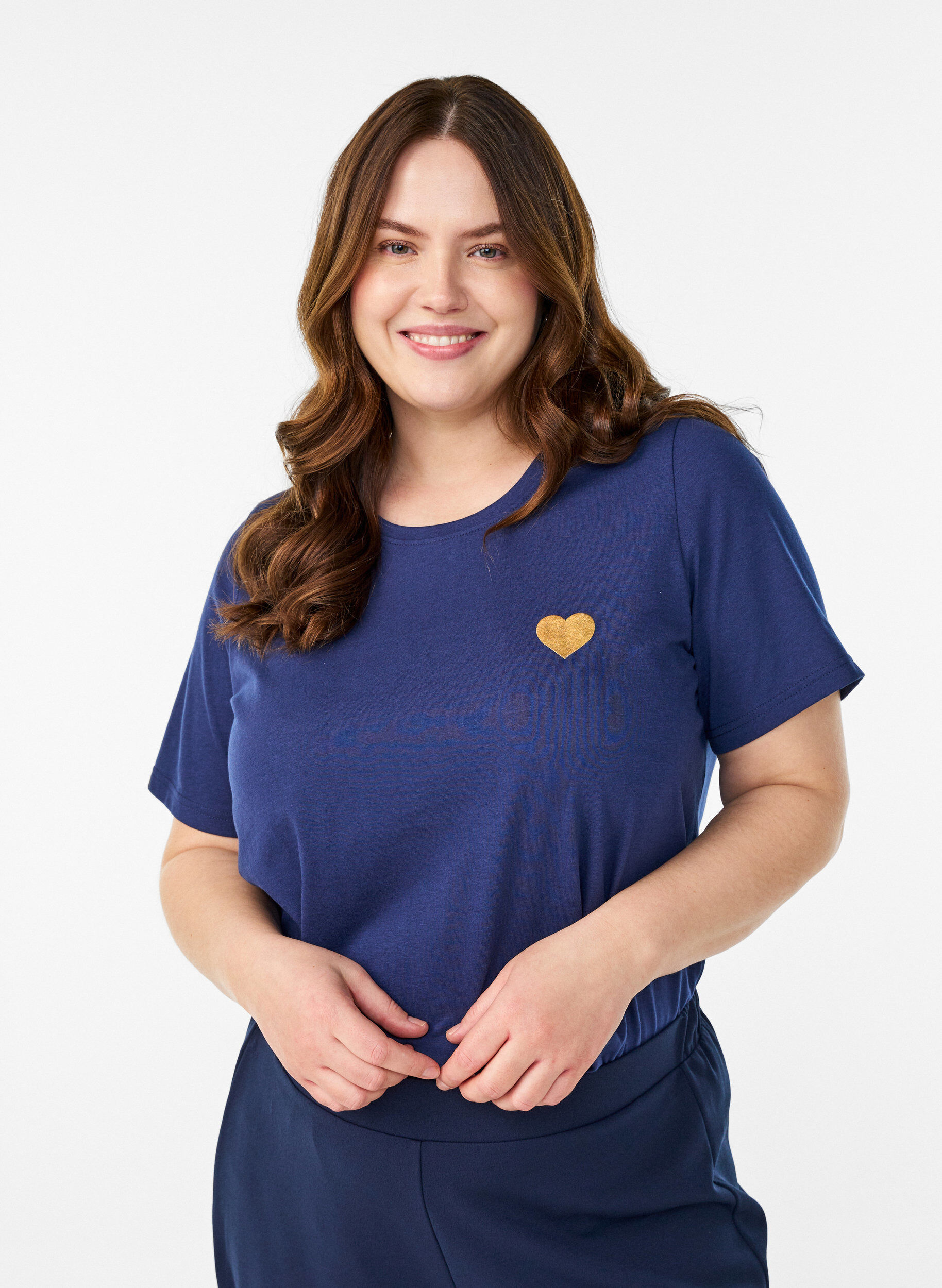 Zizzi FLASH - Koszulka z nadrukiem, Niebieskie, Model image number 0