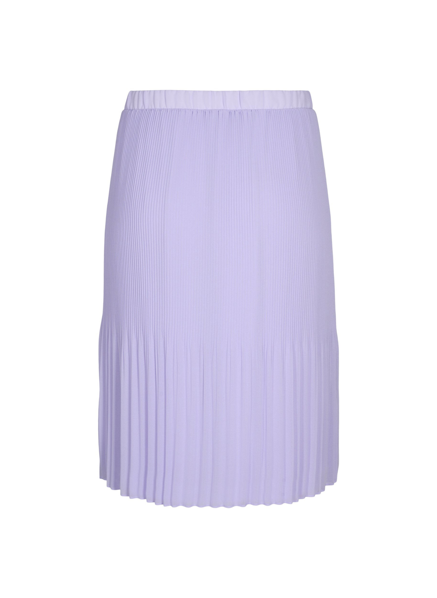 Zizzi Plisowana sp&oacute;dnica midi, Lavender SOLID, Packshot image number 1