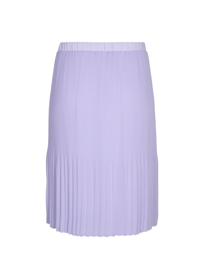 Plisowana spódnica midi, Lavender SOLID, Packshot image number 1