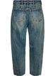 Jeansy typu barrel z przetartym wykonczeniem, Niebieskie, Packshot image number 1