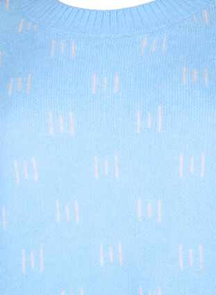 Wzorzysty sweterek, Blue Bell/Birch, Packshot image number 2