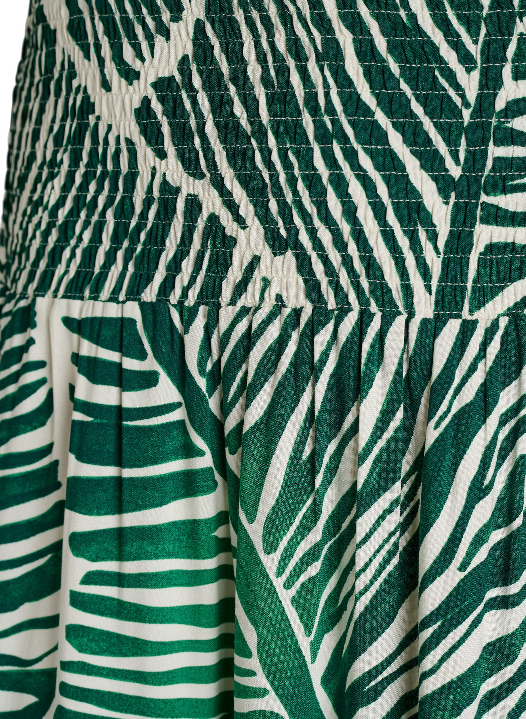 ZizziSp&oacute;dnica maxi z wiskozy z marszczeniem, Zielony, Packshot image number 2