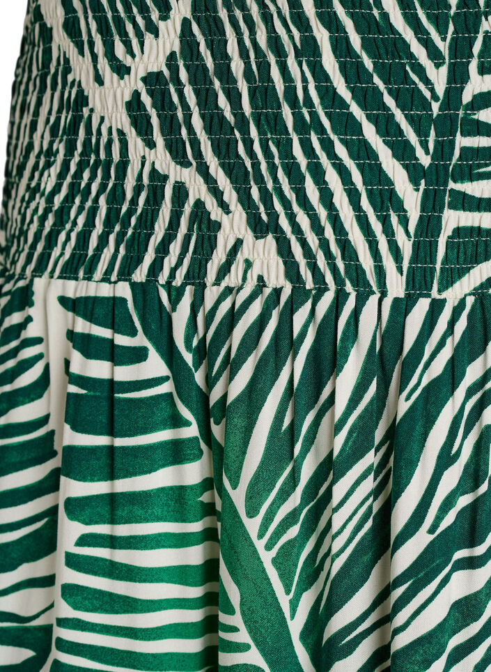 Sp&oacute;dnica maxi z wiskozy z marszczeniem, Zielony, Packshot image number 2