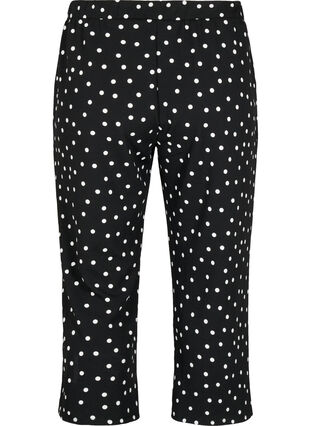 Luzne spodnie o dlugosci 7/8, Black Dot, Packshot image number 1