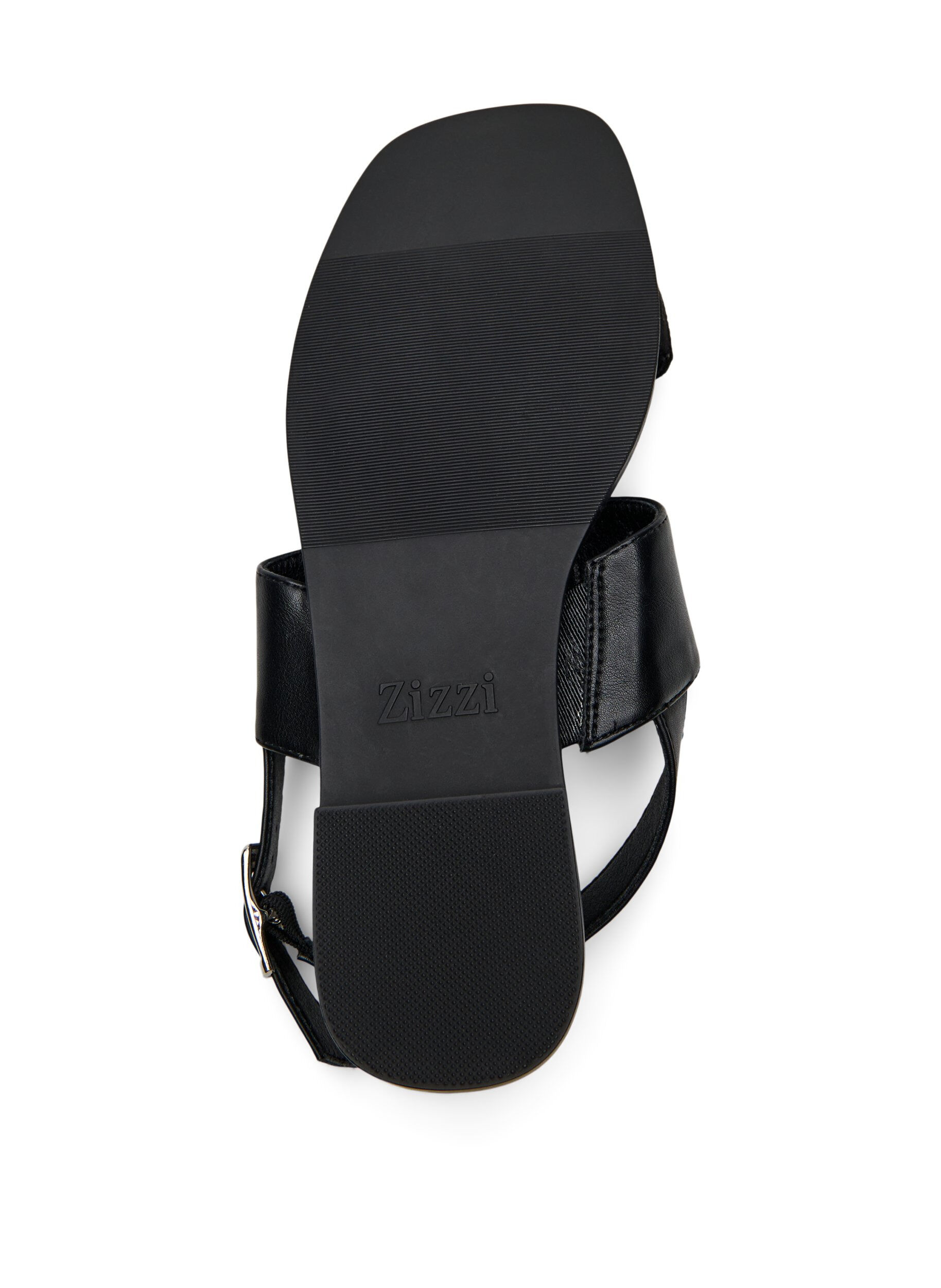 Zizzi Szerokie - Sandaly z szerokimi paskami, Czarne, Packshot image number 4