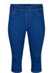 Jeansowe spodnie 3/4 z elastycznym paskiem, Niebieskie, Packshot image number 0