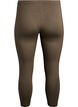 Legginsy 3/4 typu basic z wiskozy, Zielony, Packshot image number 1