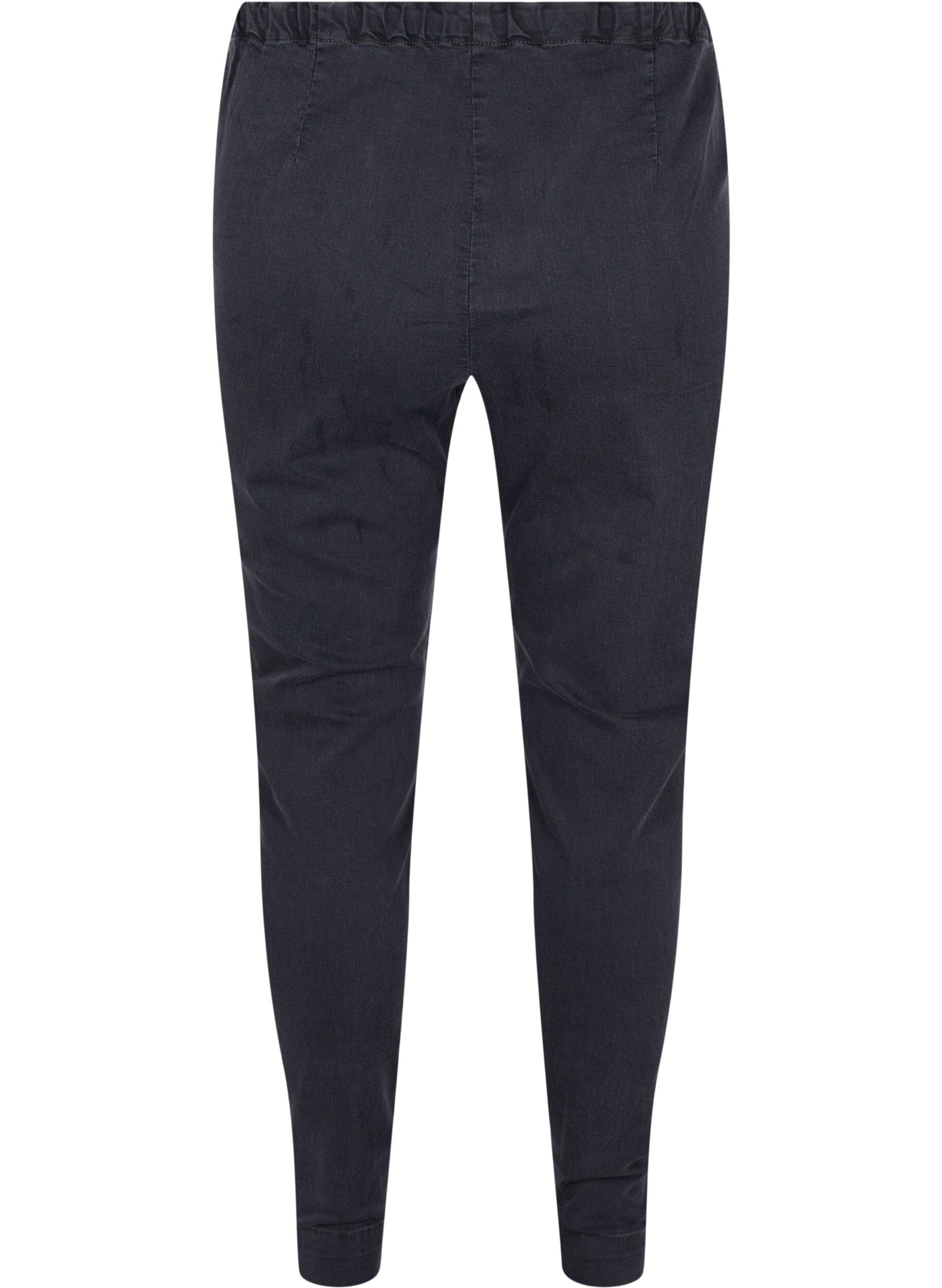 Zizzi Jeggings with zip detail, Grey Wash, Packshot image number 1