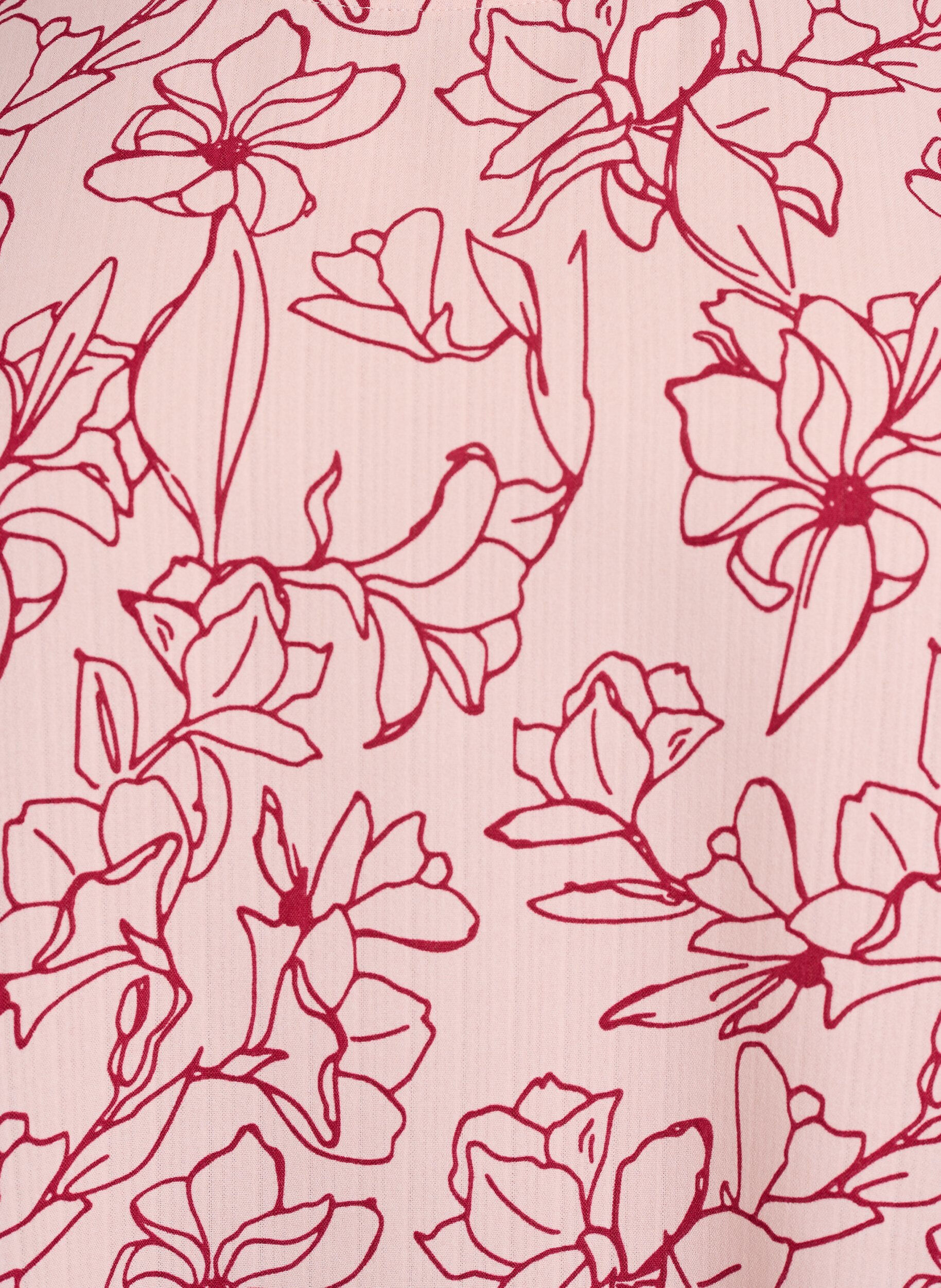 Zizzi Bluzka z kr&oacute;tkim rekawem i okraglym dekoltem, R&oacute;żowy, Packshot image number 2