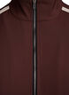 Kurtka dresowa ze sportowymi detalami i zamkiem blyskawicznym, Brązowy, Packshot image number 2