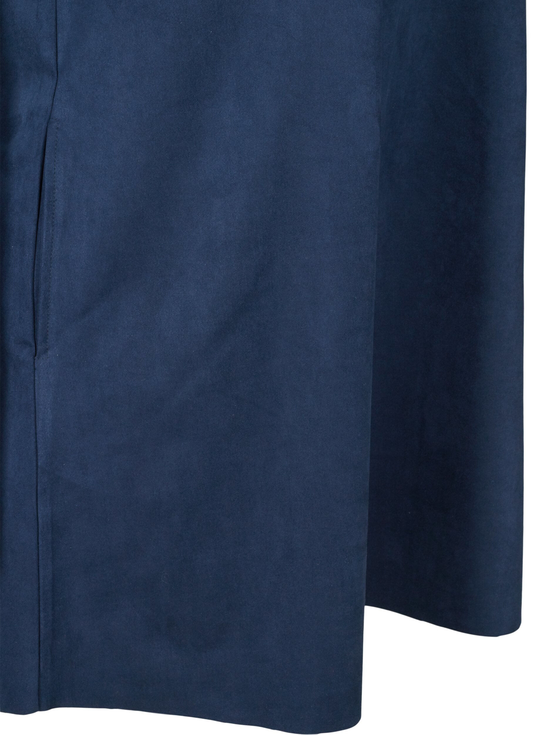 Zizzi Sleeveless A-line dress, Dark Blue, Packshot image number 3