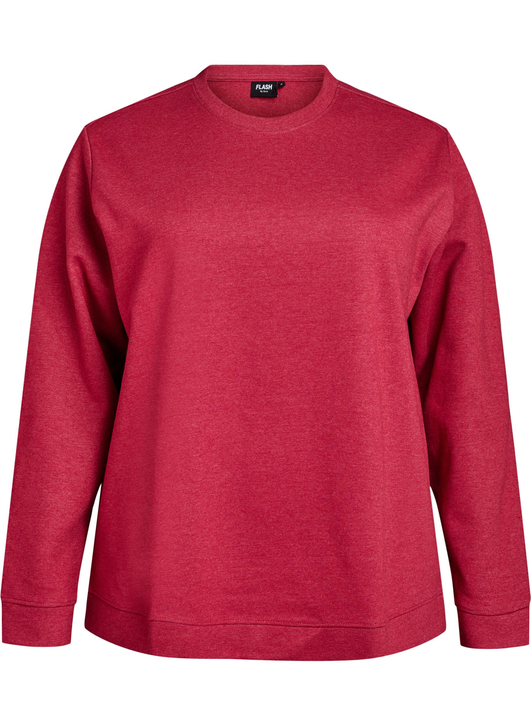 ZizziBluza z okraglym dekoltem, Czerwony, Packshot image number 0