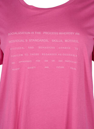 T-shirt z motywem tekstowym, Shocking Pink W.Pink, Packshot image number 2