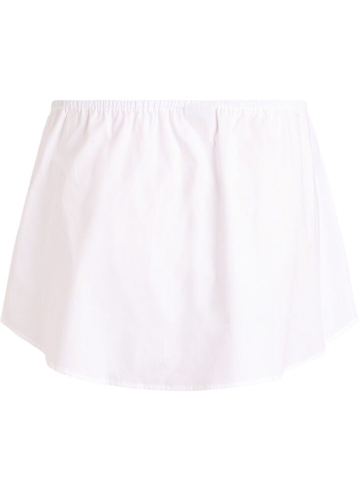 Przedluzacz koszuli wykonany w 100 % z bawelny, Biały, Packshot image number 1