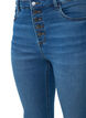  Jeansy Amy z wysokim stanem i zapieciem na guziki, Blue Denim, Packshot image number 2