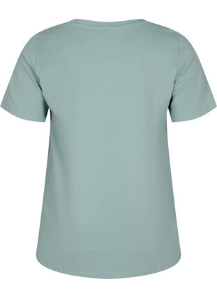Podstawowa, gladka bawelniana koszulka, Chinois Green, Packshot image number 1