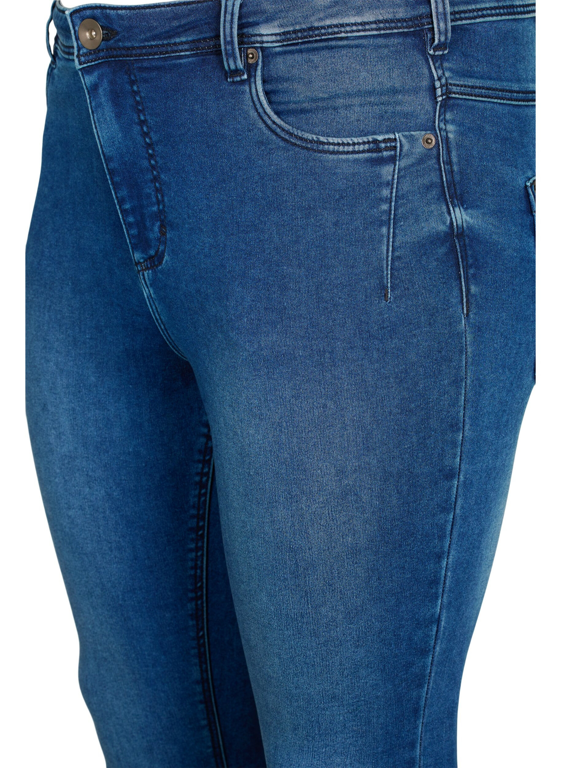 ZizziJeansy Amy nad kostke z suwakiem, Niebieskie, Packshot image number 2