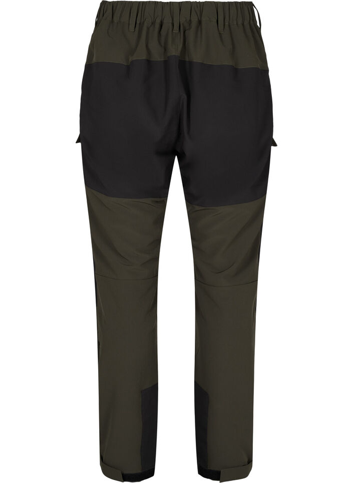 Hydrofobowe spodnie trekkingowe z kieszeniami, Forest Night, Packshot image number 1