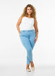 Jeansy Amy nad kostke z suwakiem, Niebieskie, Model image number 0