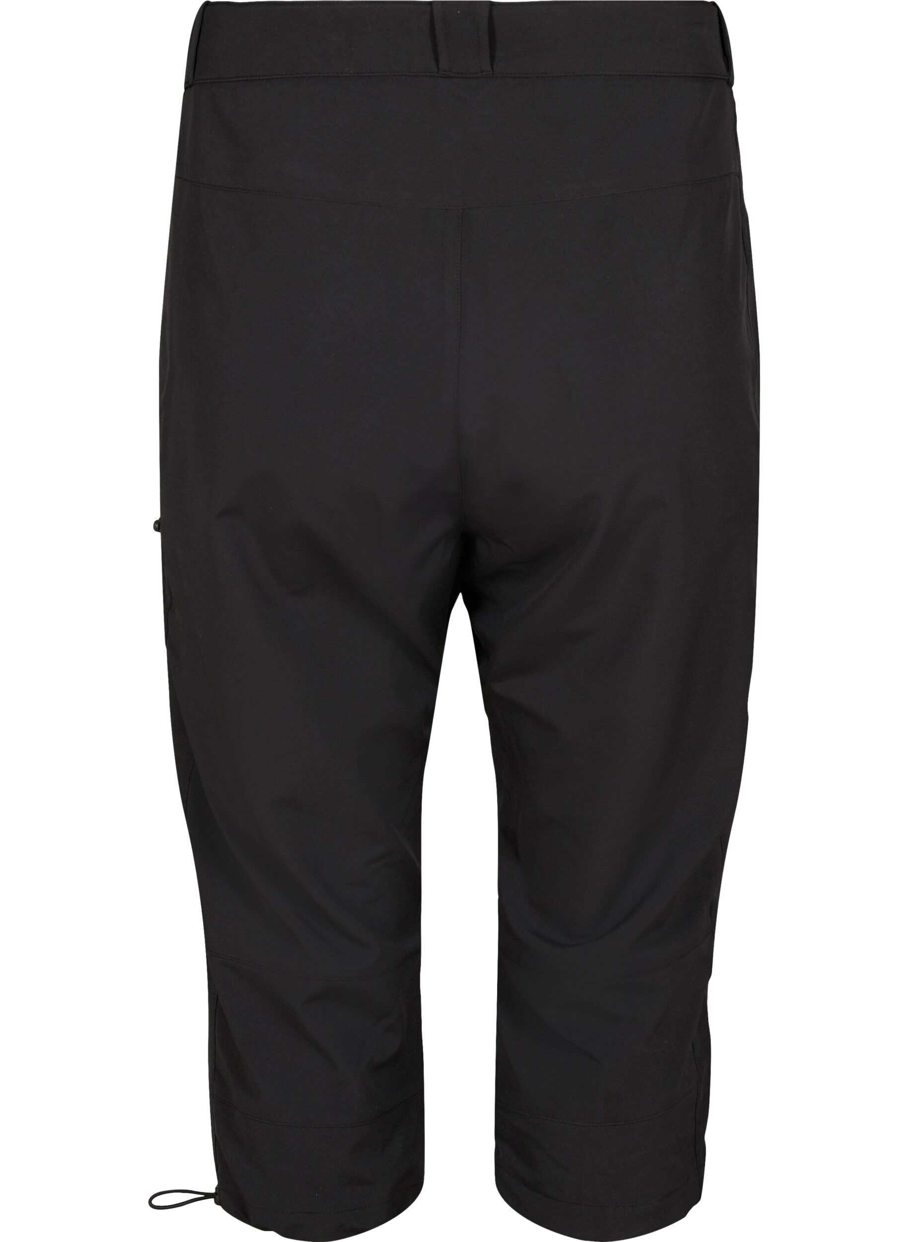 Zizzi Capri hiking shorts with pockets, Black, Packshot image number 1