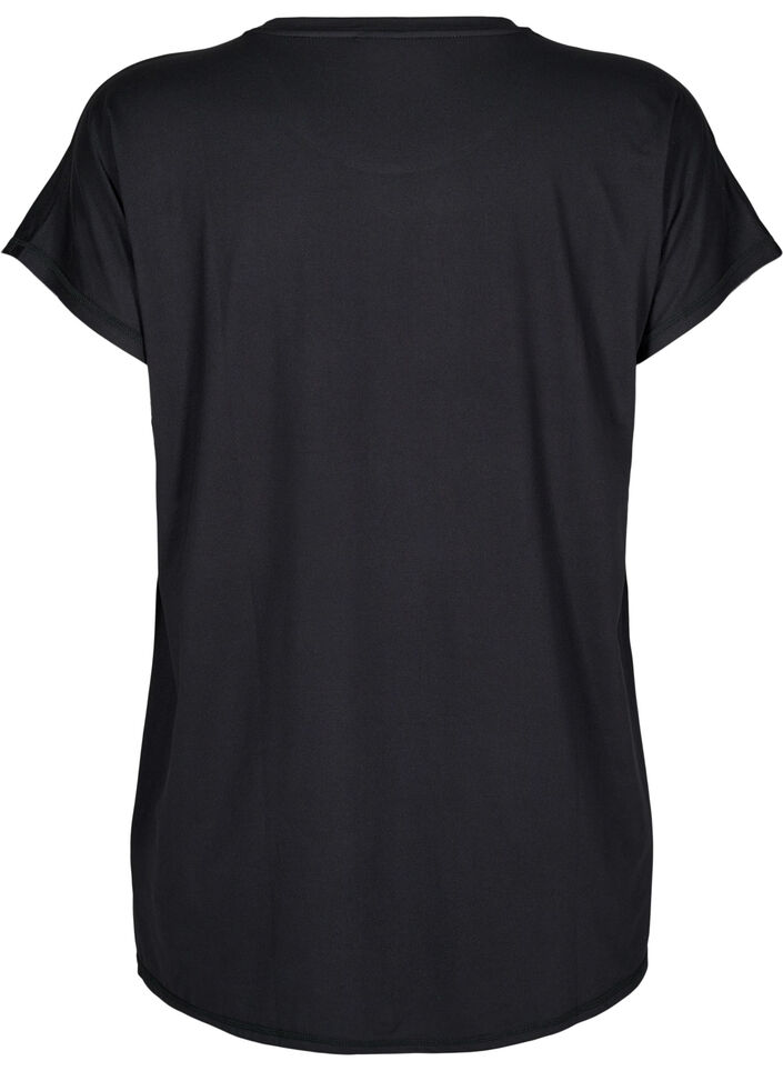 Dluga koszulka treningowa, Czarne, Packshot image number 1