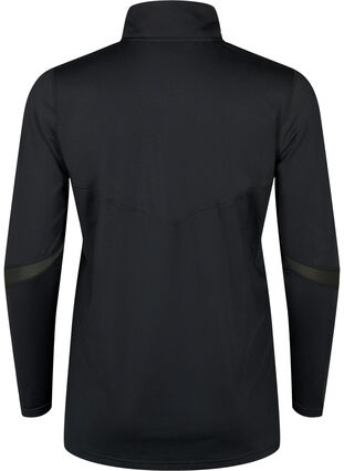 Bluza podstawowa z kieszeniami i siateczka, Black, Packshot image number 1