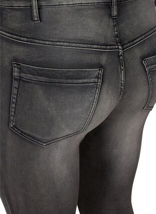 Super waskie jeansy Amy z wysokim stanem, Dark Grey Denim, Packshot image number 3