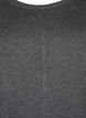 Dzianinowa tunika z mieszanki wiskozy, Dark Grey Melange, Packshot image number 2