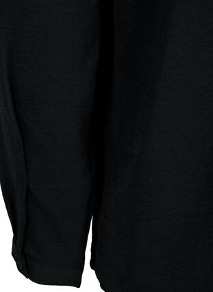 Bluzka z dlugim rekawem i koronkowymi detalami, Black, Packshot image number 3