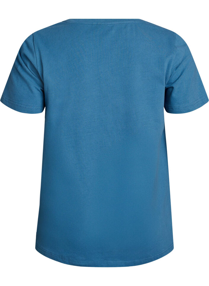 Bawelniana koszulka w jednolitym kolorze, Szary, Packshot image number 1