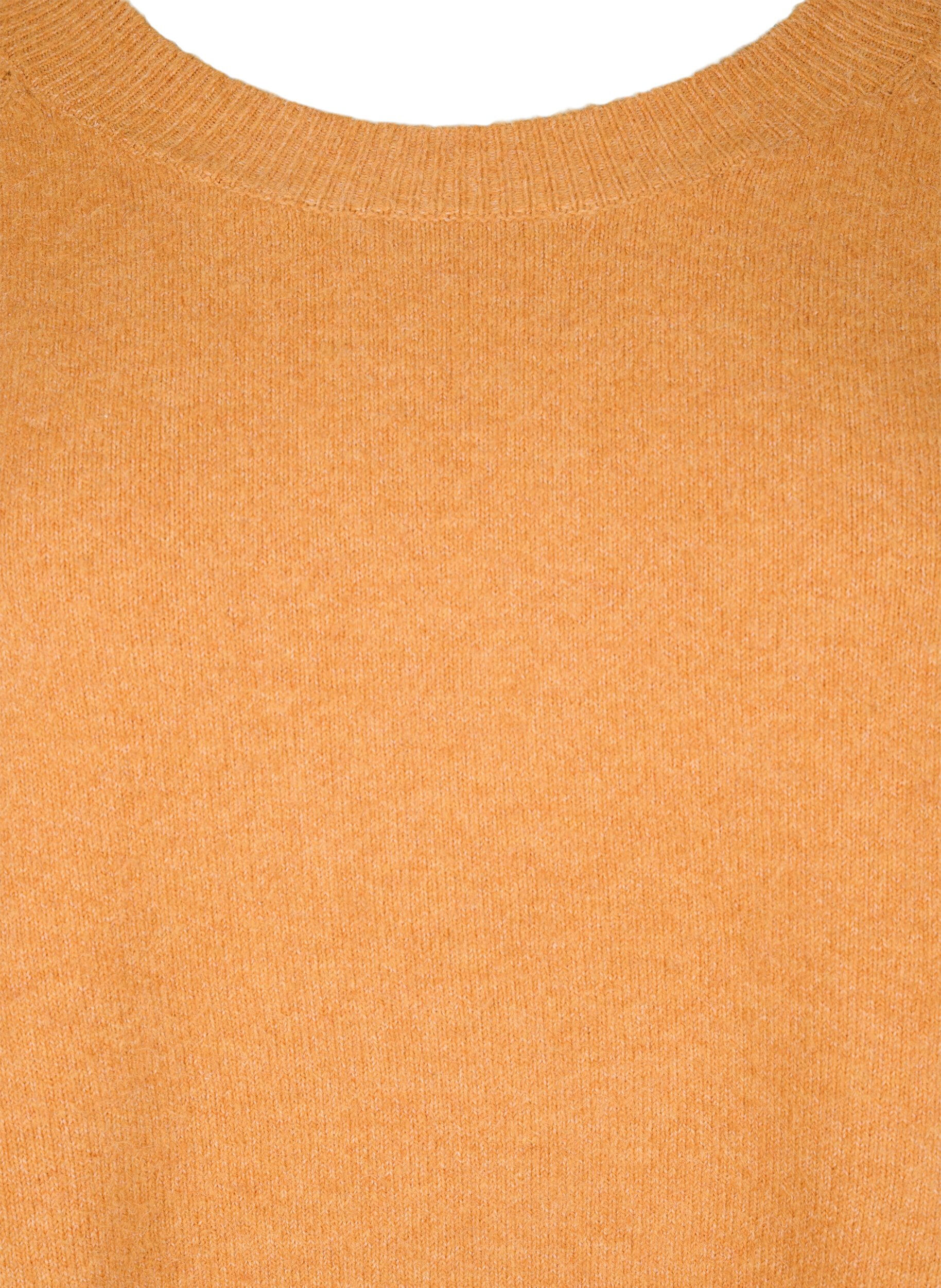 Zizzi Dzianinowa bluzka z koralikami, Yam White Mel., Packshot image number 2