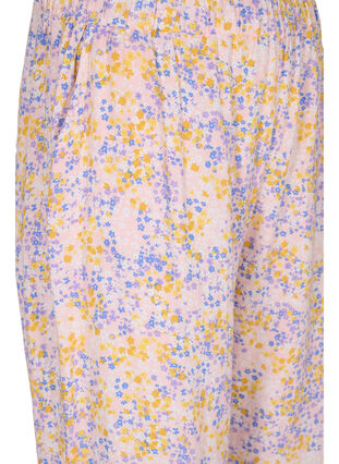 Spodnie nad kostke z wiskozy z kwiatowym nadrukiem, Rose Ditsy AOP, Packshot image number 2