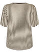 Koszulka z TENCEL&trade; Lyocell i paskami, Brązowy, Packshot image number 1