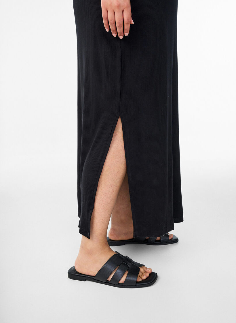 Sukienka w ksztalcie litery A, bez rekaw&oacute;w, Niebieskie, Model image number 3