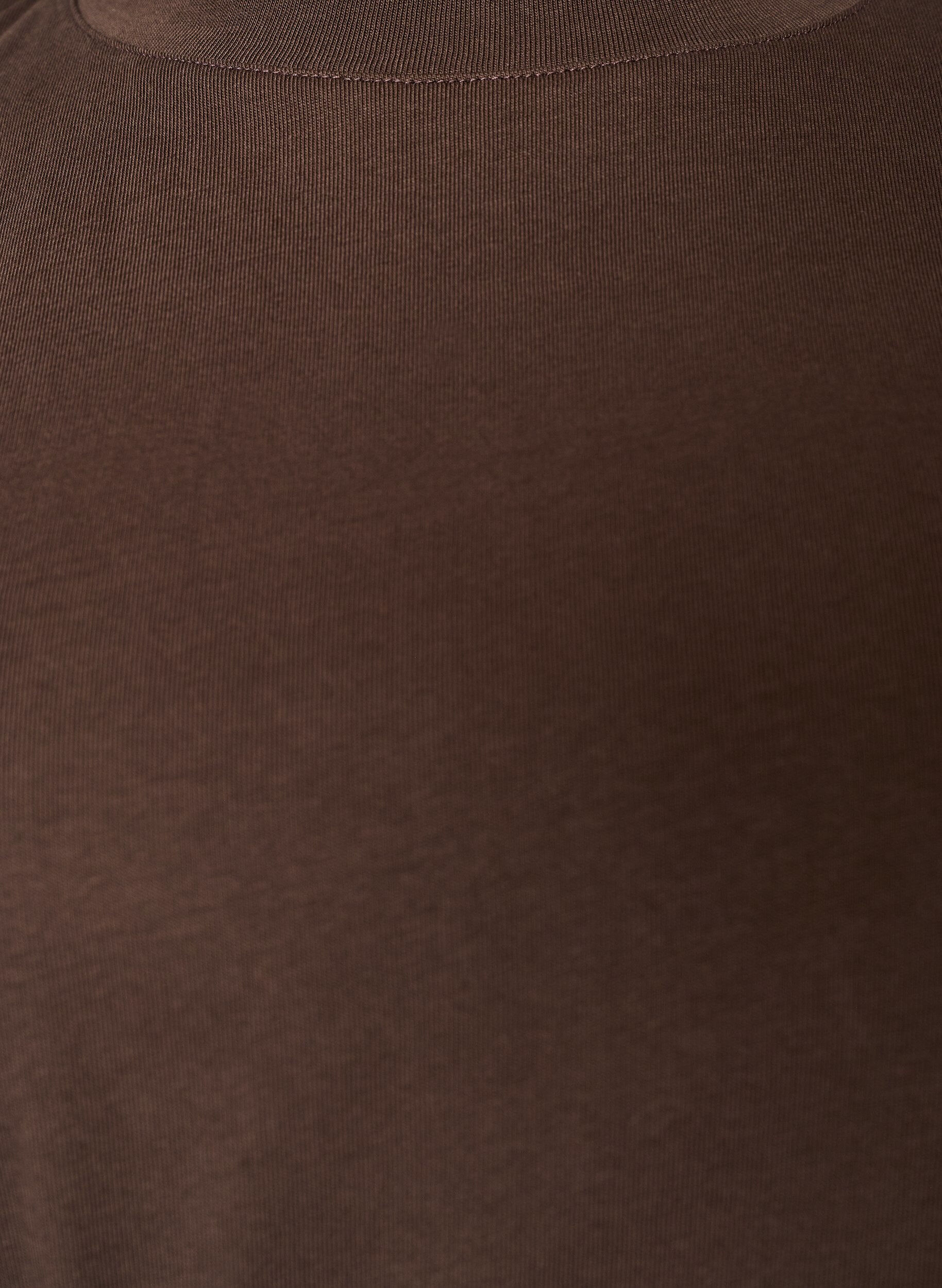 ZizziT-shirt z drapowaniem, Brązowy, Packshot image number 2