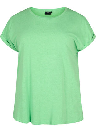 Bawelniana koszulka w neonowym kolorze, Neon Green, Packshot image number 0
