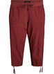 Bawelniane spodnie capri, Czerwony, Packshot image number 0