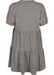 FLASH – sukienka trapezowa z nadrukiem, Black White Graphic, Packshot image number 1