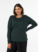 Basicowy T-shirt z dlugim rekawem i okraglym dekoltem, Zielony, Model image number 0