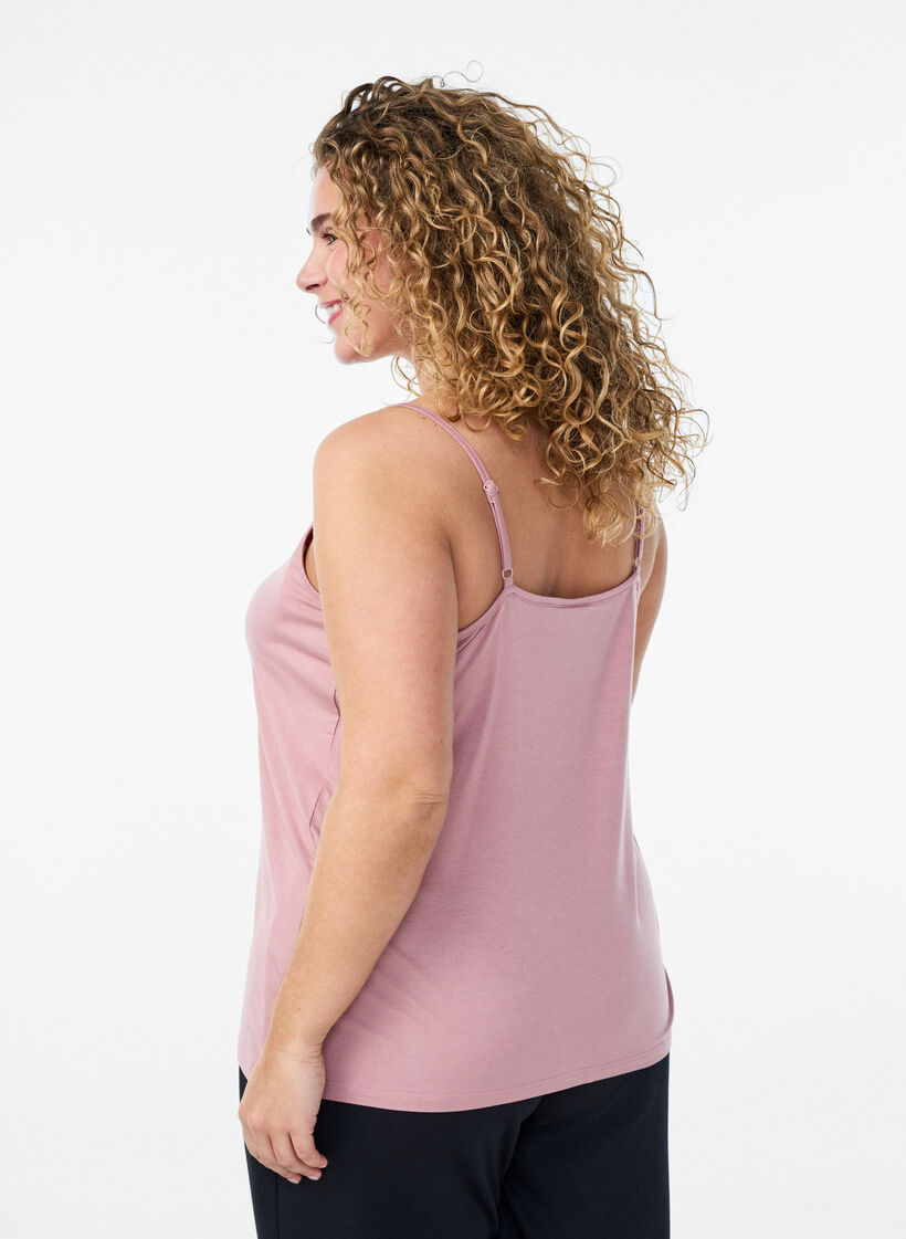 Top z koronkowym detalem i ramiaczkami typu spaghetti, 1342, Model image number 2