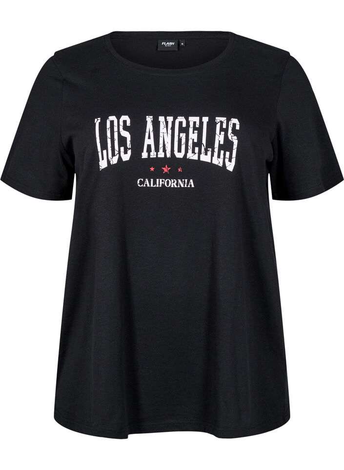 FLASH - T-shirt z nadrukiem, Czarne, Packshot image number 0