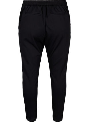 Spodnie nad kostke z kieszeniami, Black, Packshot image number 1