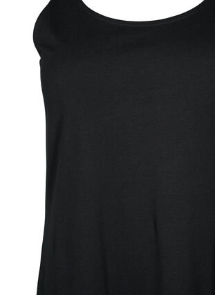 Trapezowa sukienka z bawelny bez rekawów, Black, Packshot image number 2